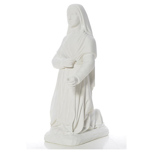 Estatua de Santa Bernadette 63 cm mármol blanco 2