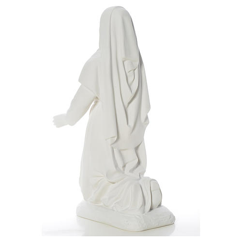 Estatua de Santa Bernadette 63 cm mármol blanco 3