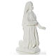 Estatua de Santa Bernadette 63 cm mármol blanco s8