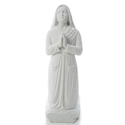 Statue Sainte Bernadette marbre reconstitué 50 cm 1