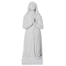 Statua Santa Bernadette 35 cm polvere di marmo