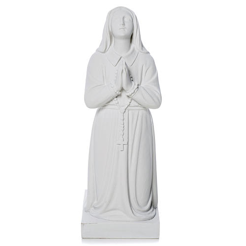Statua Santa Bernadette 35 cm polvere di marmo 2