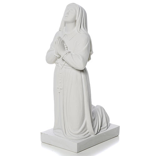 Statua Santa Bernadette 35 cm polvere di marmo 3