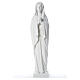 Our Lady stylized statue in reconstituted carrara marble, 80 cm s5