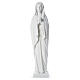 Our Lady stylized statue in reconstituted carrara marble, 80 cm s1