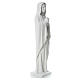 Our Lady stylized statue in reconstituted carrara marble, 80 cm s2