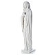 Our Lady stylized statue in reconstituted carrara marble, 80 cm s3
