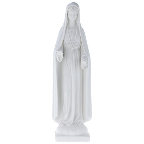 Statua Madonna stilizzata marmo bianco 62-100 cm 1