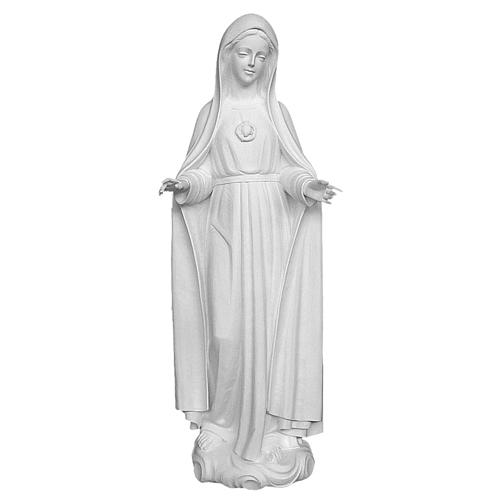Statua Madonna Fatima 120 cm vetroresina bianca 1