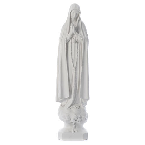 Our Lady of Fatima with tree in reconstituted marble, 100 cm 1