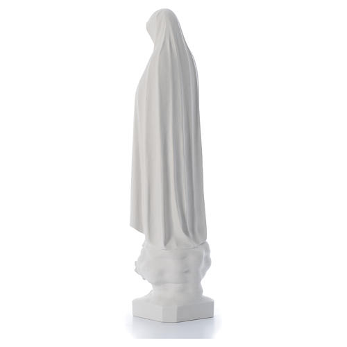 Our Lady of Fatima with tree in reconstituted marble, 100 cm 4