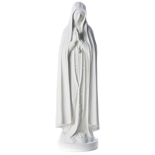 Estatua Virgen de Fátima 83cm de mármol sintetica 1