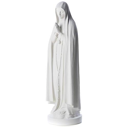 Estatua Virgen de Fátima 83cm de mármol sintetica 3