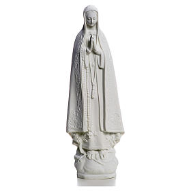 Notre Dame de Fatima marbre blanc 25 cm