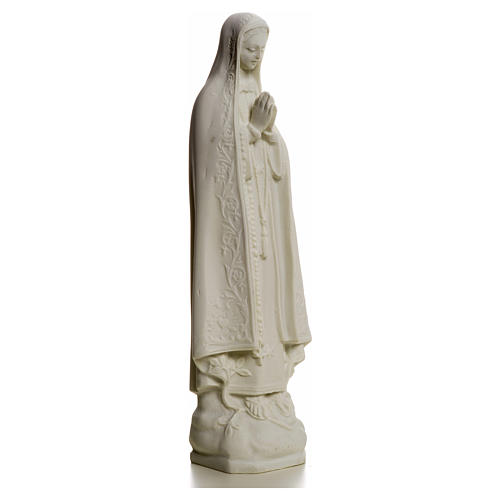 Madonna di Fatima 25 cm marmo bianco 6
