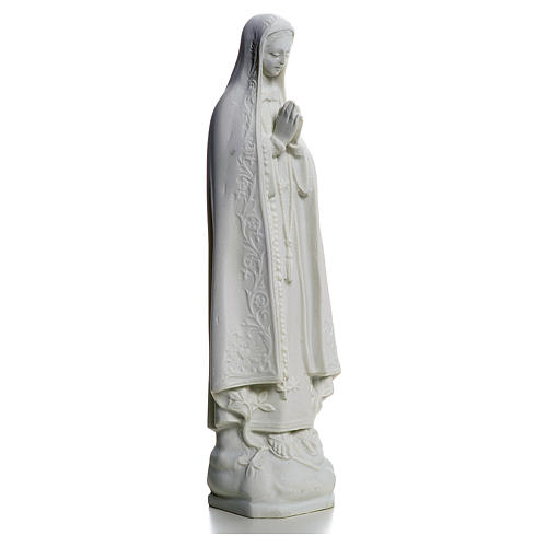 Madonna di Fatima 25 cm marmo bianco 3