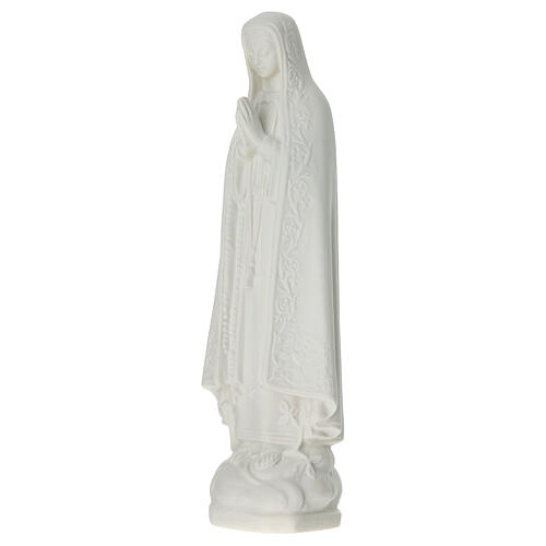 Madonna di Fatima 25 cm marmo bianco 2