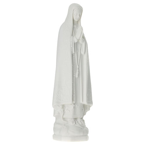 Madonna di Fatima 25 cm marmo bianco 3