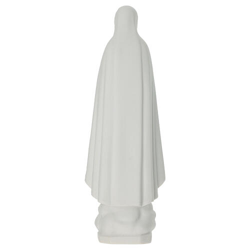 Madonna di Fatima 25 cm marmo bianco 4