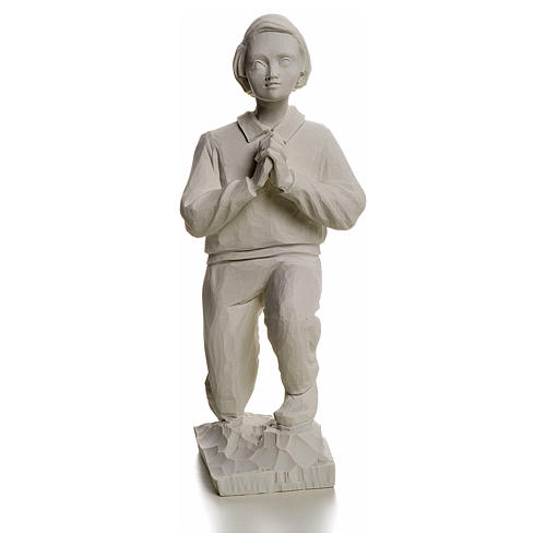 Shepherd Francis, 22 cm reconstituted carrara marble statue 1