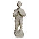 Shepherd Francis, 22 cm reconstituted carrara marble statue s4