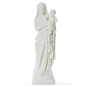 Gottesmutter mit Kind 100 cm Marmorpulver