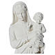 Gottesmutter mit Kind 100 cm Marmorpulver s5
