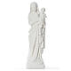 Estatua de la Virgen y el niño 100cm de mármol s6