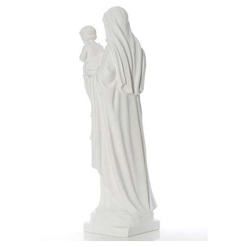 Statue Vierge à l'enfant poudre de marbre 100 cm 8