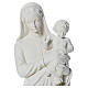 Statue Vierge à l'enfant poudre de marbre 100 cm s10