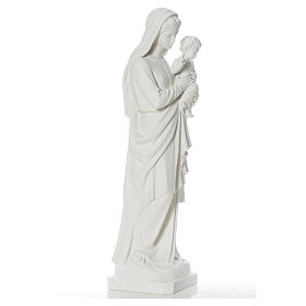 Our Lady with Child, 100 cm Statue in reconstituted Marble.