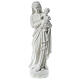 Virgin Mary and baby Jesus in reconstituted Carrara Marble, 85cm s1
