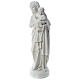 Virgin Mary and baby Jesus in reconstituted Carrara Marble, 85cm s3
