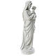 Virgin Mary and baby Jesus in reconstituted Carrara Marble, 85cm s4
