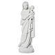 Virgin Mary and baby Jesus statue in reconstituted Marble, 60 cm s1