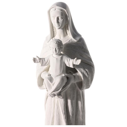 Gottesmutter mit Kind 80-110 cm Marmorpulver Statue 2