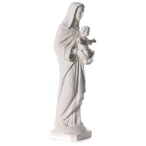 Gottesmutter mit Kind 80-110 cm Marmorpulver Statue 7