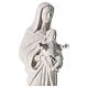 Virgin Mary and baby Jesus statue in reconstituted Marble s6