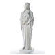 Gottesmutter mit Kind 100 cm Marmorpulver Statue s10