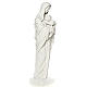 Vierge à l'enfant marbre blanc reconstitué 100 cm s8