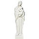 Madonna con bambino marmo sintetico bianco 100 cm s5