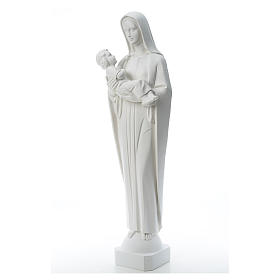 Gottesmutter mit Kind 115 cm Marmorpulver Statue