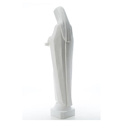 Gottesmutter mit Kind 115 cm Marmorpulver Statue 7