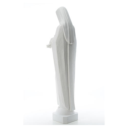 Virgin Mary and baby Jesus, 115 cm reconstituted marble statue 3