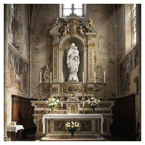 Notre Dame de la Consolata 130 cm marbre 2