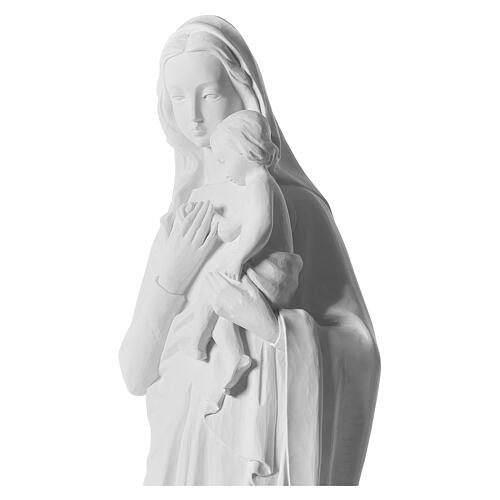 Virgen con el Niño mármol blanco 120cm 4