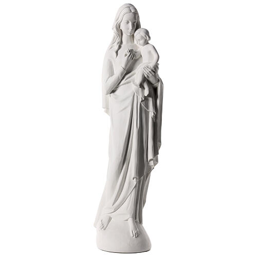 Vierge à l'enfant marbre blanc 120 cm 1