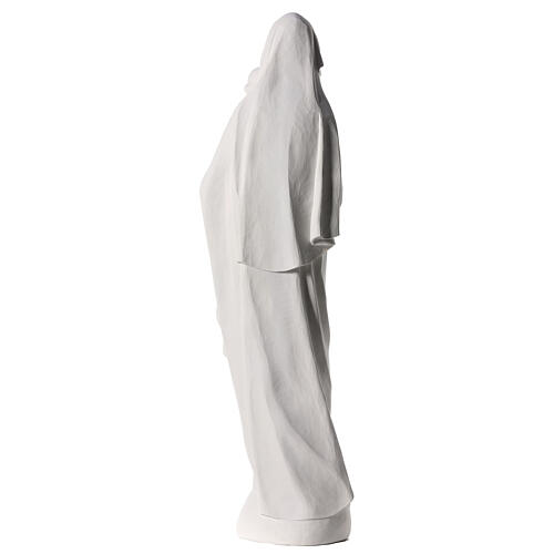 Vierge à l'enfant marbre blanc 120 cm 7