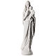 Vierge à l'enfant marbre blanc 120 cm s1