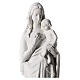 Vierge à l'enfant marbre blanc 120 cm s2